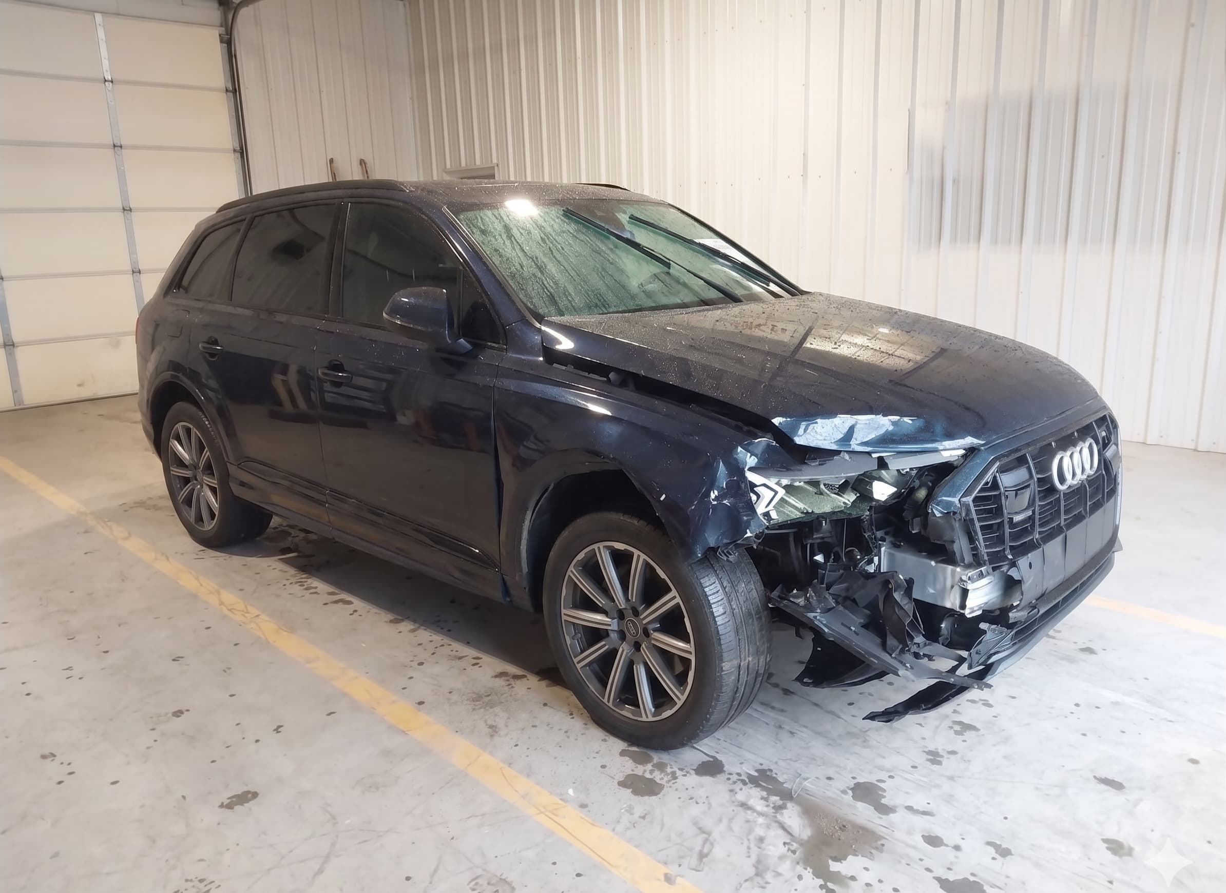 2024 Audi Q7 Premium with front-end accident damage